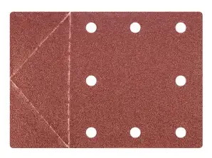 Schleifpapier 115 x 160 mm  Löcher  Abreißperforation  Klettverschluss. K100  3 Stk.