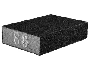 Éponge abrasive 70 x 25 x 100 mm. K80