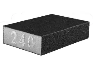 Éponge abrasive 70 x 25 x 100 mm. K240
