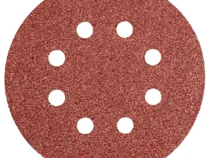 Schuurdisks 125 mm. K40. 5 stuks. met 8 gaten