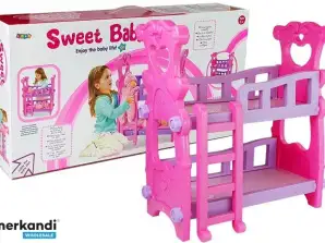 Letto a castello della bambola rosa