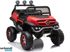 Batteriebetriebenes Fahrzeug Mercedes Unimog S Rot