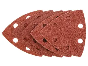 Schleifpapiere mit Klettverschluss 83 x 83 x 83 mm K60x2 K80x2 K100x1 5 Stück.