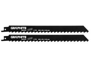 Reciprocating Saw Blade HCS 225 x 19 x 1.25 mm 3TPI pack of 2