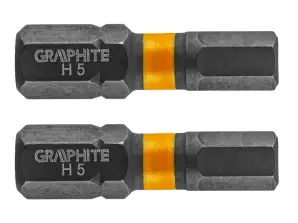 Schlagbits HEX5 x 25 mm. 2 Stück.