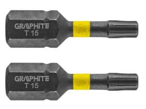 Impact bits TX15 x 25 mm. 2 st.