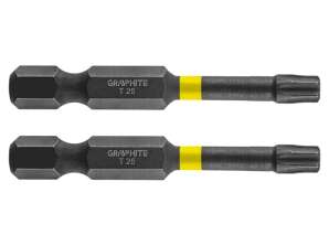 Impact bits TX25 x 50 mm. 2 stuks.