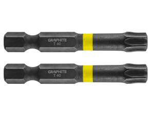 Impact bits TX40 x 50 mm. 2 stuks.