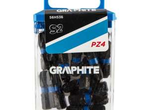 Impact bits PZ4 x 25 mm. 20 stuks.