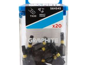 Embouts impact TX20 x 25 mm. 20 pièces.
