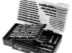 Drill and Bit Set. Socket. 66 pcs.