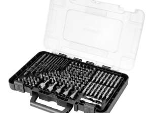 Drill and Bit Set. Accessories. 120 pcs.
