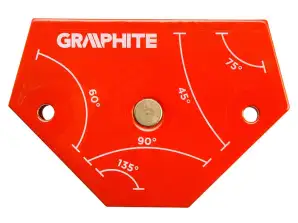 Magnetisk sveis vinkel 64 x 95 x 14 mm. løftekapasitet 11.4 kg