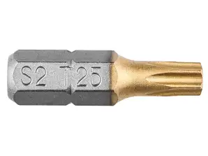 Embouts de tournevis TX25 x 25 mm. 2 pièces.
