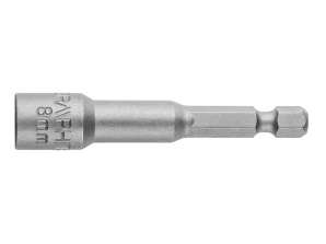 Magnetische socket 8 x 65 mm. as 1/4