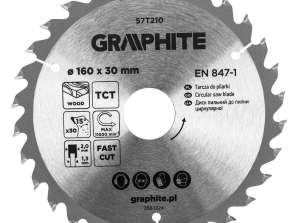 TOP 57T210 Kreissägeblatt. Widiowa. 160 x 30 mm. 30 Zähne