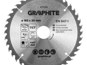 TOP 57T219 Kreissägeblatt. Widiowa. 185 x 30 mm. 40 Zähne