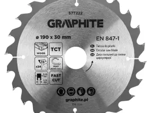 TOP 57T222 Kreissägeblatt. Widiowa. 190 x 30 mm. 24 Zähne