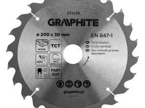 TOP 57T225 Kreissägeblatt. Widiowa. 200 x 30 mm. 24 Zähne