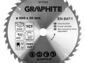TOP 57T232 Kreissägeblatt. Widiowa. 300 x 30 mm. 40 Zähne