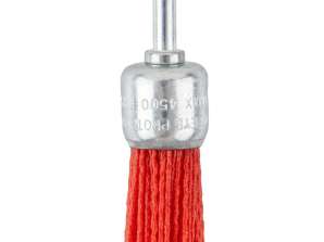 Nylon rumpebørste 25 mm. med 6 mm skaft