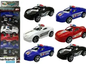 Ensemble de Voitures Jouets Garde de Police avec Entraînement 6 pcs