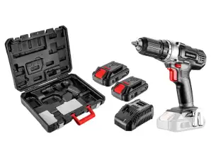 Perceuse visseuse sans fil Energy  18V  Li Ion  mandrin 13 mm  2 batteries 2Ah  chargeur  malette