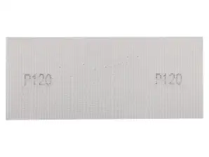 Weißes Schleifgitter 115 x 280 mm. Nr. 120