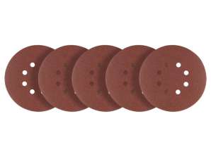 Диски Velcro 150 мм. P120. 5 шт. с 8 отверстиями
