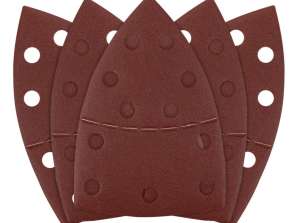 Velcro-Schleifpapiere. Eisen 102 x 152 mm. P180. 5 Stk. mit 11 Löchern