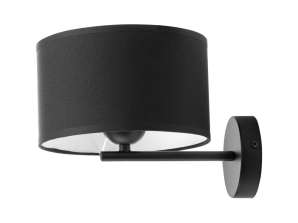 ROLLO vegglampe. Maks. 1x60W. svart