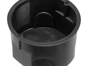 Unterputzdose 60 mm Platte. Schwarz