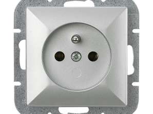 Tek p/t 2P soket Z İnci. 16A. 250V'dir. PT 16P. gümüş