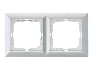 Double Pearl Rahmen. Ra 2P. Silber