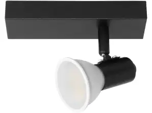 RIO SP 1. wall and ceiling fixture. GU10 max. 60W. IP20. black