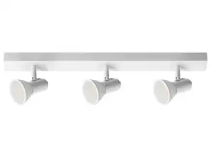 RIO SP 3 wall and ceiling fixture. GU10 max. 3x60W. IP20. white
