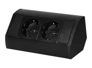 Розетка для мебели 2x2P Z Schuko . черная