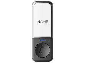 Bouton sans fil sans batterie pour élargir les sonnettes de la série SIGO, noir