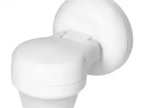 Bewegungsmelder 360° IP65. 1200W. Max. Reichweite 24m. Weiß