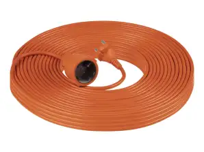 Gartenverlängerungskabel mit einer Steckdose. PVC.H05VV F 2x1.5mm?. Länge 40m