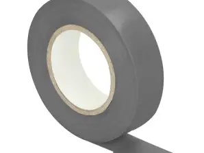 Grey insulating tape. flame retardant. width 19mm. thickness 0.13mm. length 20m