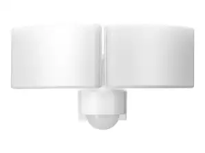 TOS DUO LED 2x20W double projecteur de jardin avec PIR. 2x1600lm. IP65. 4000K. PIÈCE blanc