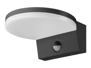 ОСИКА LED 15 Вт. садовий світильник з PIR датчиком руху. 1300 лм. IP65. 4000 тис. сірий