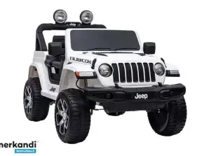 Akuga auto Jeep Rubicon 4x4 Valge