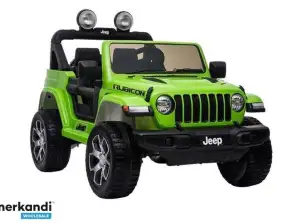 Akumuliatorinis automobilis Jeep Rubicon 4x4 Žalia