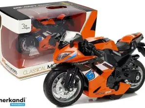 Friction Motorbike Sounds Motor 1:14 Orange