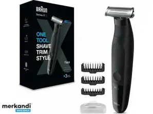 Braun Series X XT3100 parranajokone musta metalli