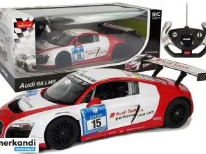 Auto R/C Audi R8 LMS Rastar 1:14 Blanc et Rouge