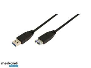 LogiLink USB 3.0 Kabel USB A/M zu USB A/F Schwarz 2m CU0042