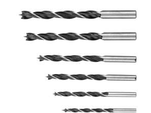 Spiralsborrer for tre 3 10 mm. sett 8 stk.